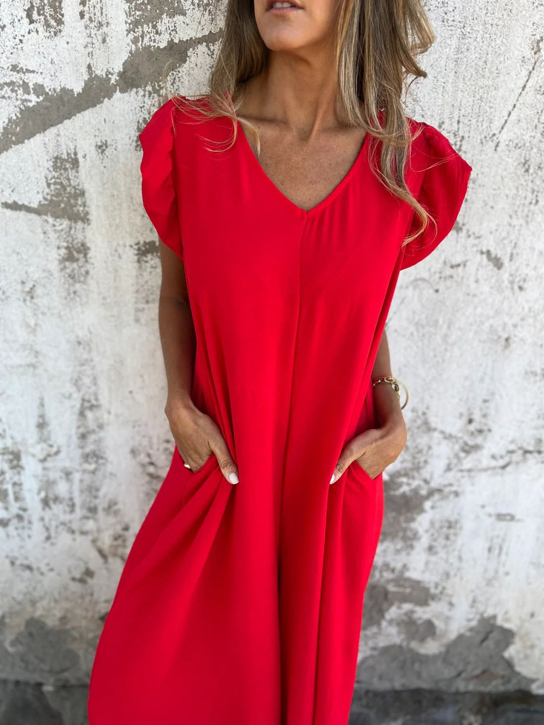 CASSANDRA™ - Trendiger V-Ausschnitt Jumpsuit