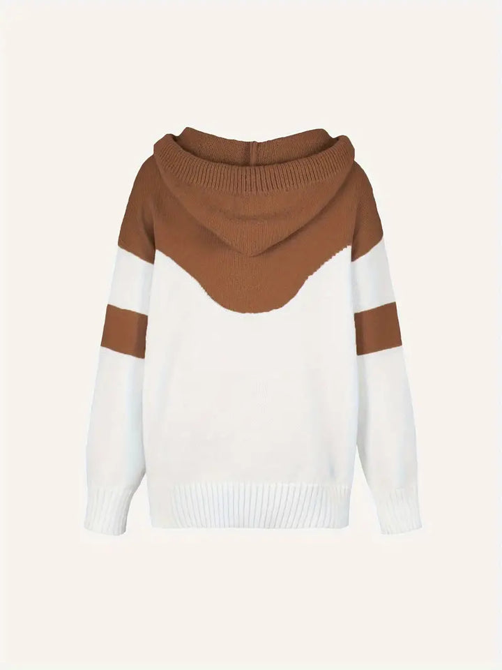 RÍONA™ - Zweifarbiger Gemütlicher Kapuzenpullover