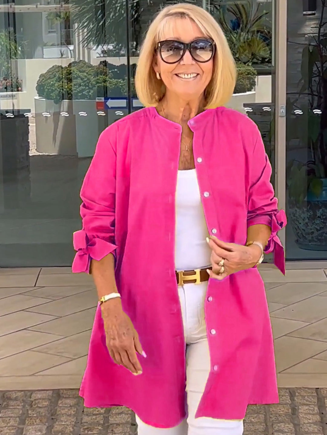 CÉLINA™ - Edle Long-Hemdjacke