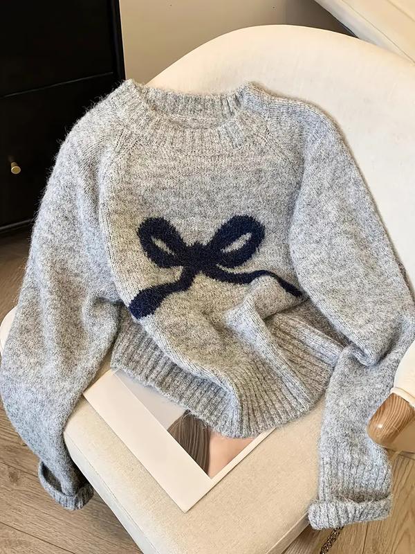 GRACIE™ - Eleganter Strickpullover mit Schleife für Herbst- und Wintermode