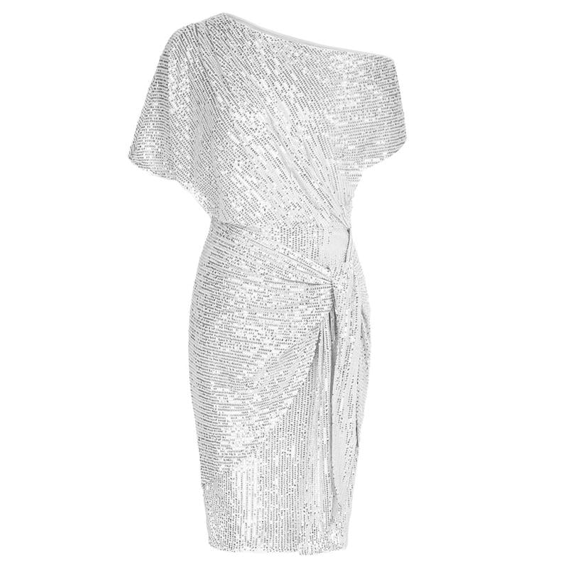 AURELIA™ - Elegantes Pailletten-Off-Shoulder Bodycon Partykleid