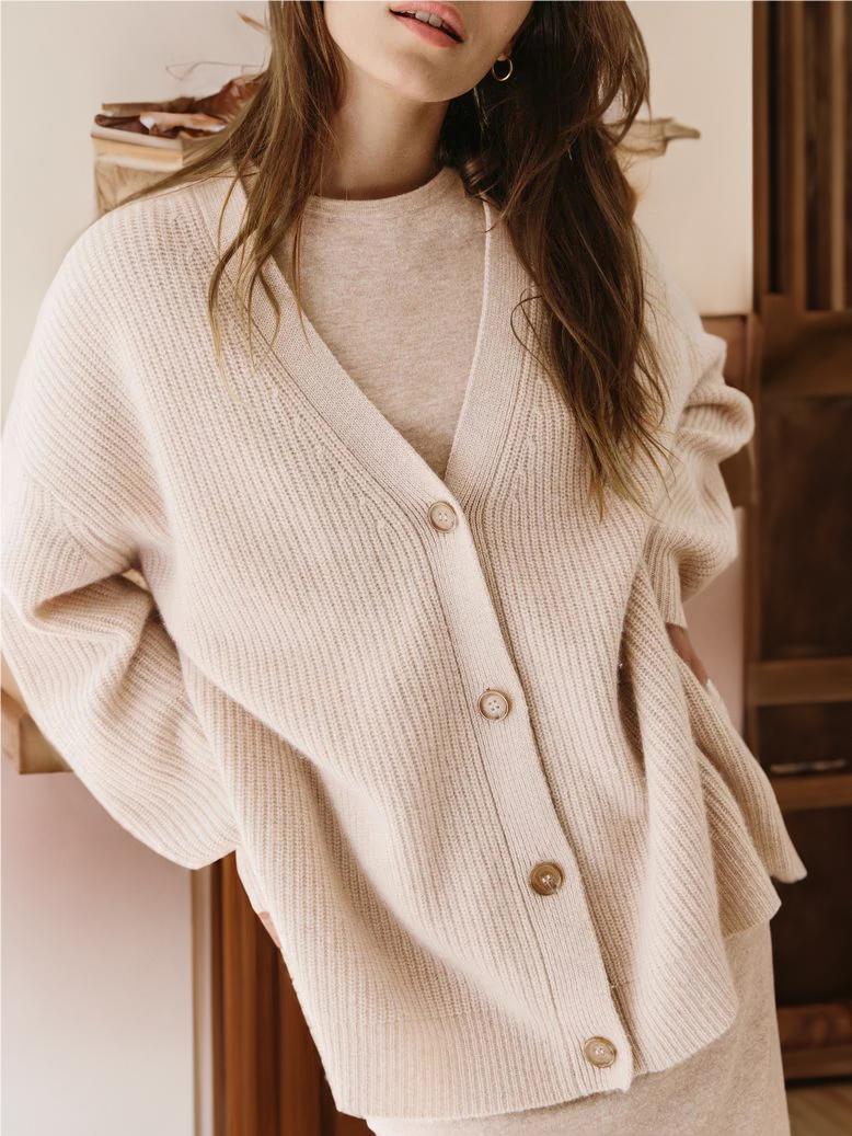 LOREN™ - Schicke Cocoon-Strickjacke