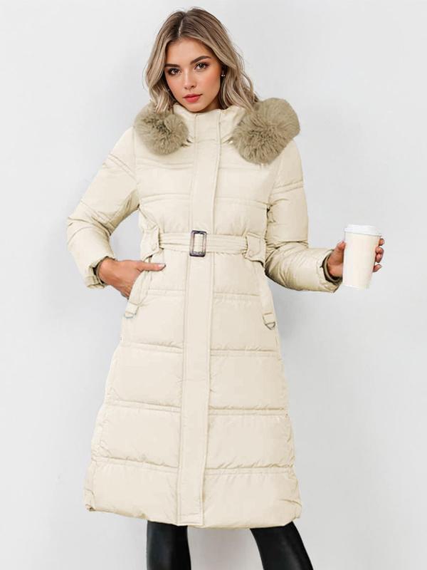 LEYLA™ - Stylischer Plüschmantel mit Taillenband für einen gemütlichen Herbst & Winter