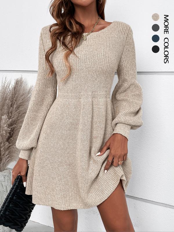 SCARLETT™ - Lässiges Pulloverkleid mit Laternenärmeln für den Alltagskomfort