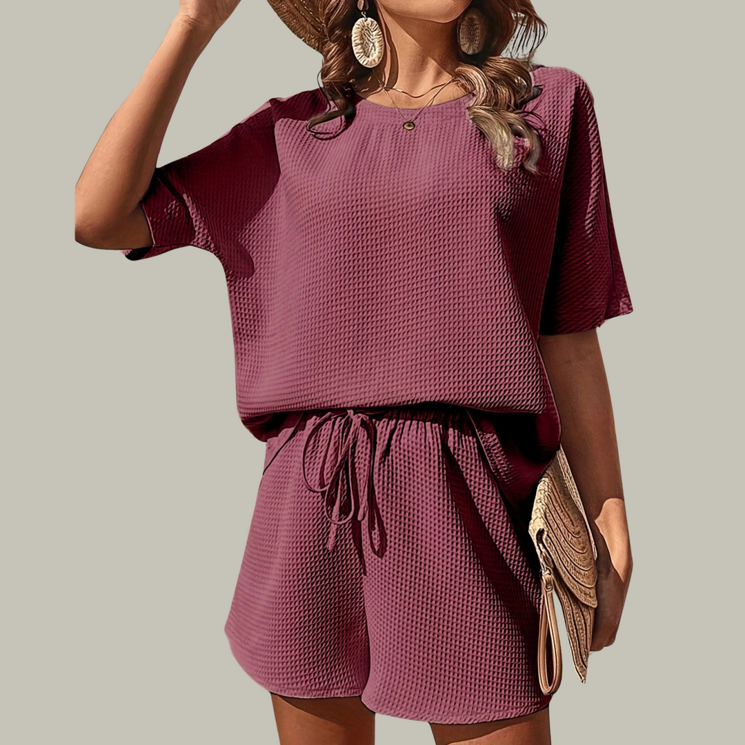 NIEVES™ – Lässiges Sommer-Loungewear-Set in großen Größen