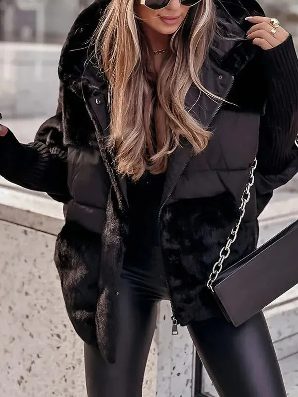 MARISA™ - Plüsch-Kapuzenjacke