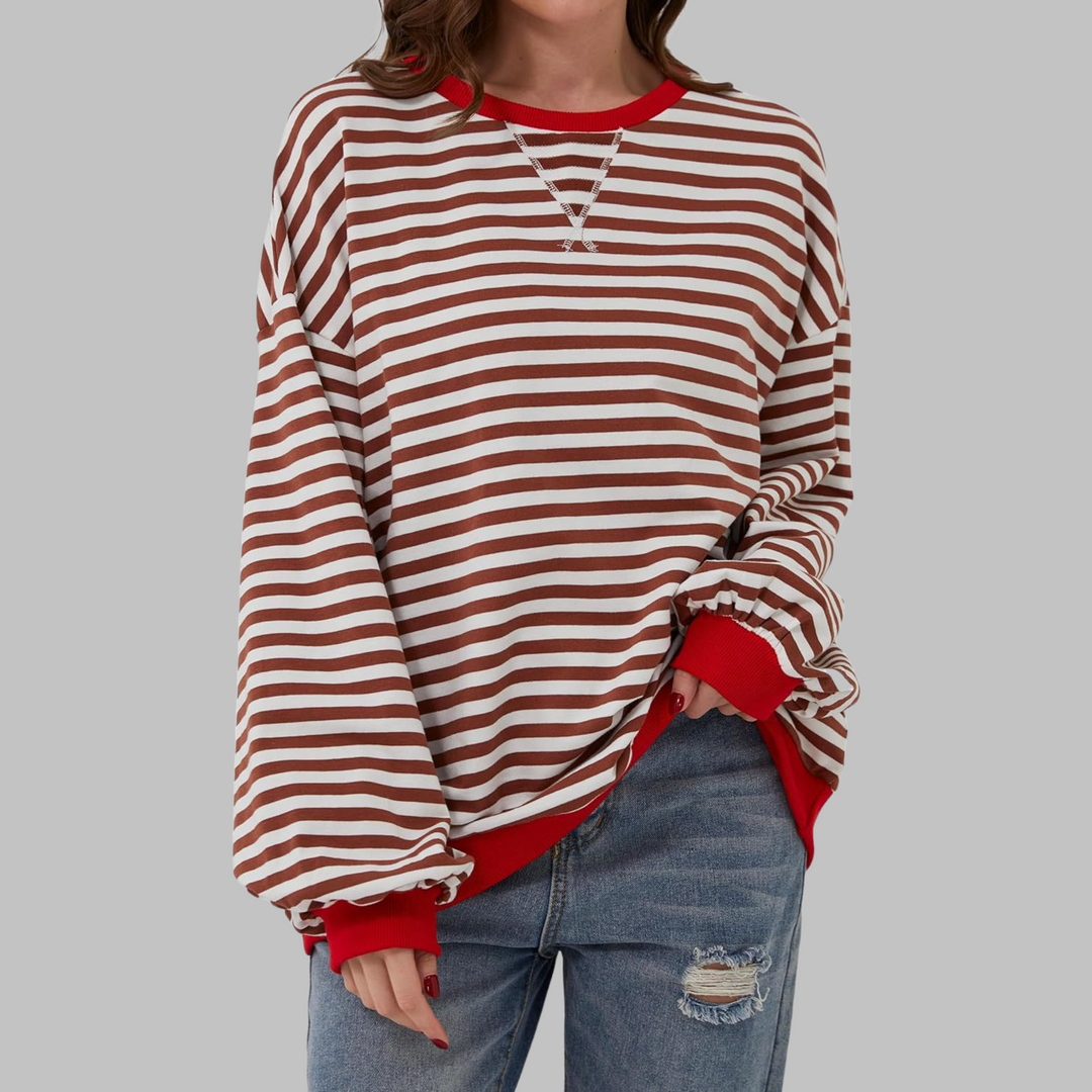 LUKA™ – Lässiges Langarmshirt mit Rundhalsausschnitt und Streifen