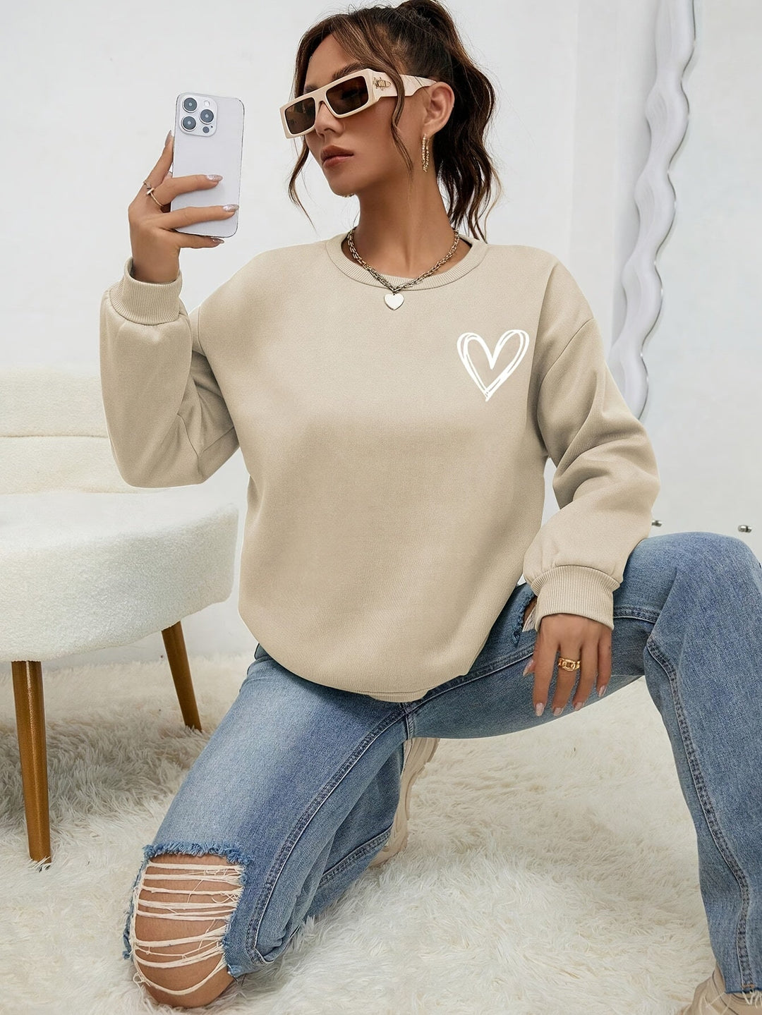 AUDRÉE™ – Minimalistisches gemütliches Sweatshirt
