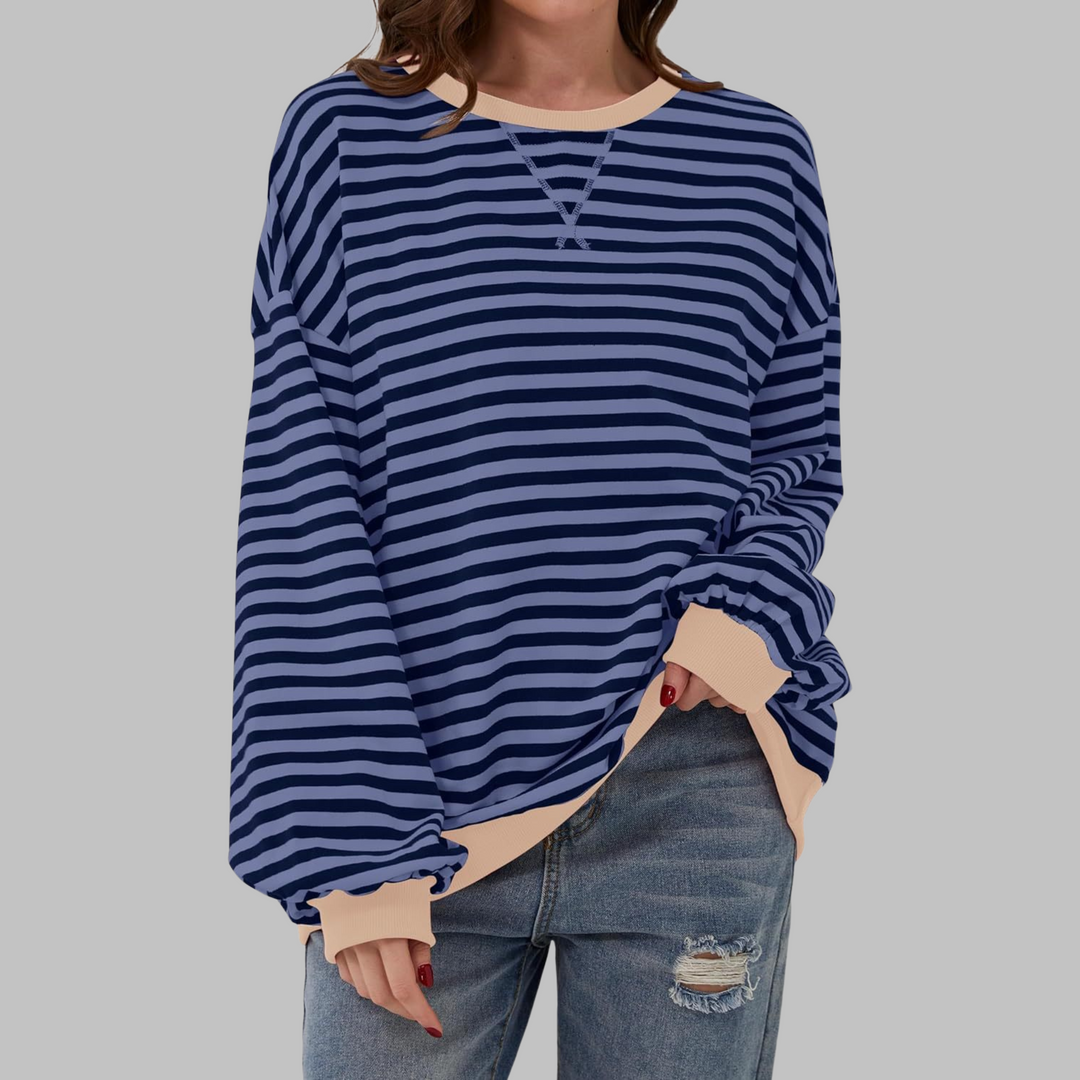 LUKA™ – Lässiges Langarmshirt mit Rundhalsausschnitt und Streifen