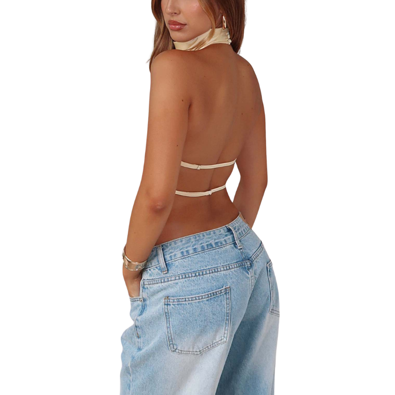 JOSIE™ – Minimalistisches ärmelloses Neckholder-Sommertop