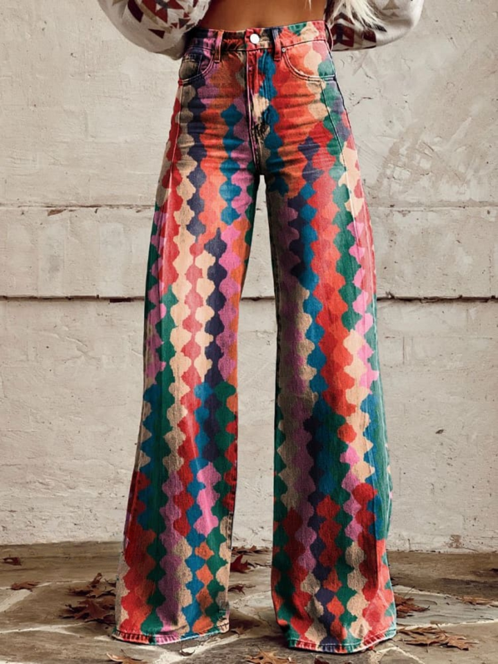 BETH™ - Lebhafte Boho-Hose mit weitem Bein