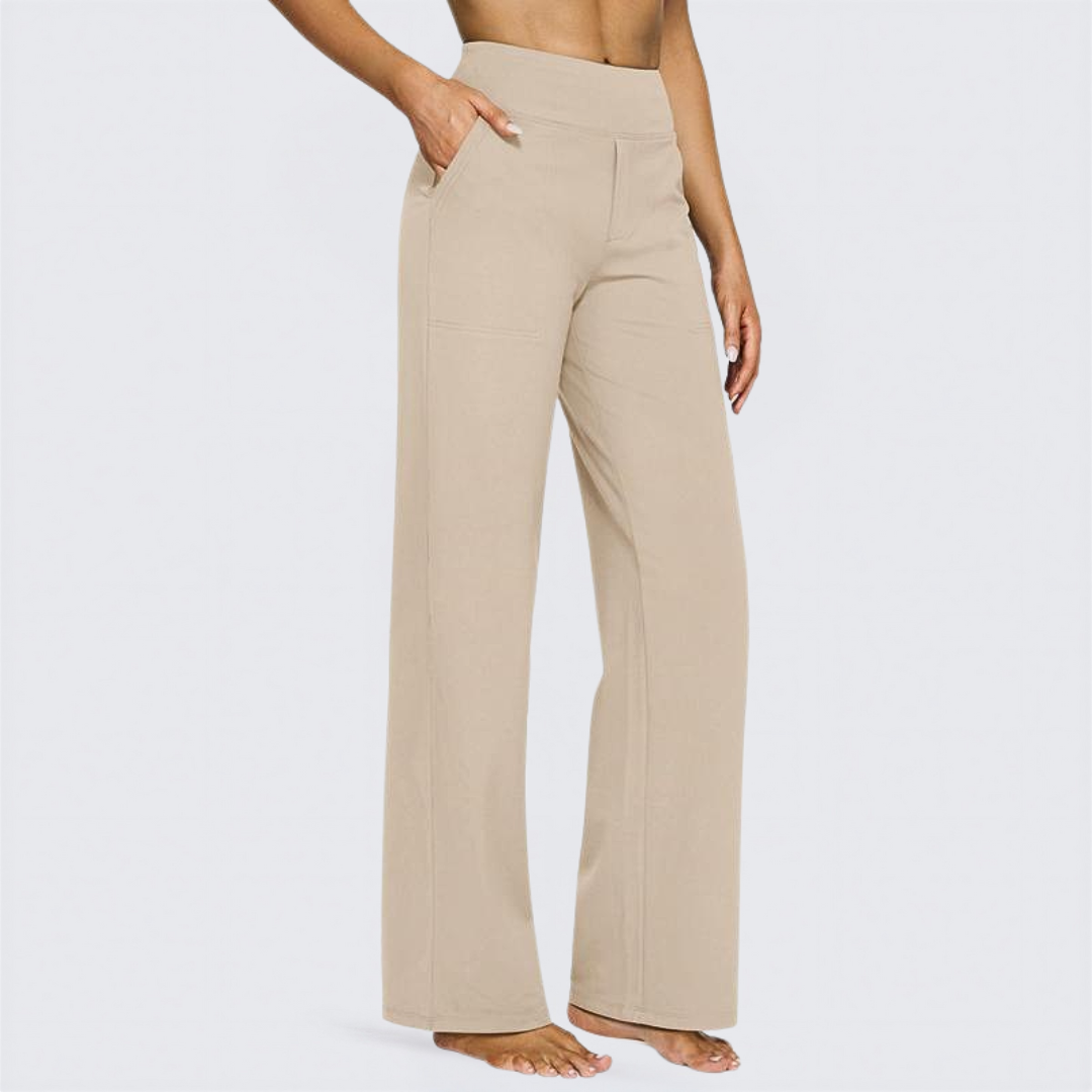 WHITNEY™ - Bequeme High-Waist-Hose mit weitem Bein für Yoga und Outdoor-Spaß