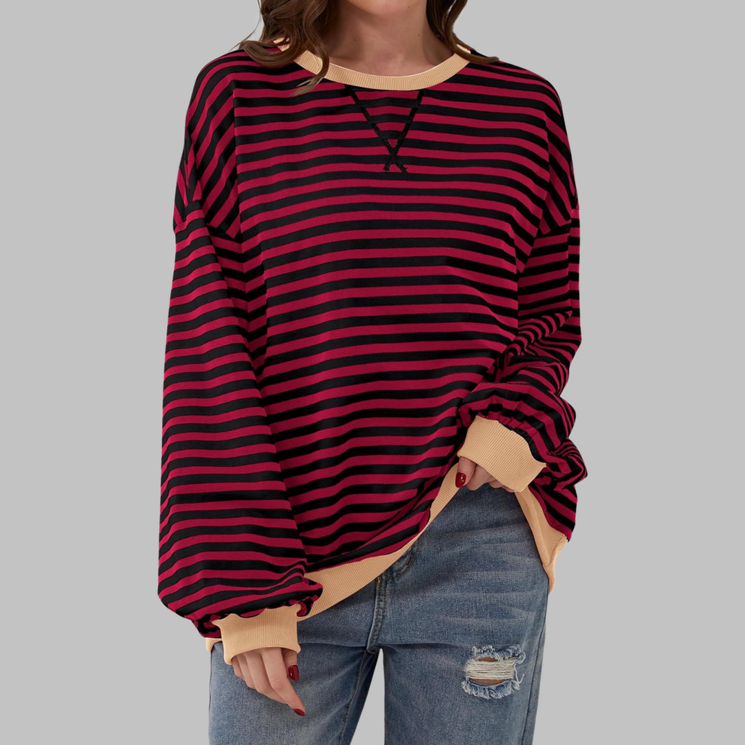 LUKA™ – Lässiges Langarmshirt mit Rundhalsausschnitt und Streifen