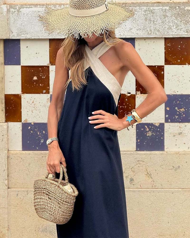 MILLEN™ - Eleganz-Kleid mit gekreuztem Halsausschnitt