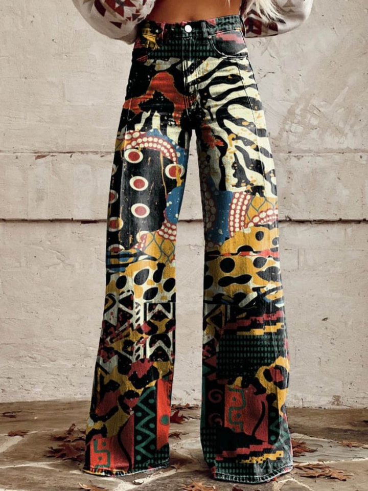 FELICITY™ - Weite Hose mit Kunstdruck