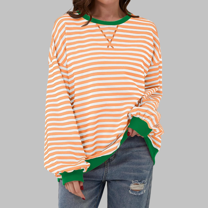 LUKA™ – Lässiges Langarmshirt mit Rundhalsausschnitt und Streifen