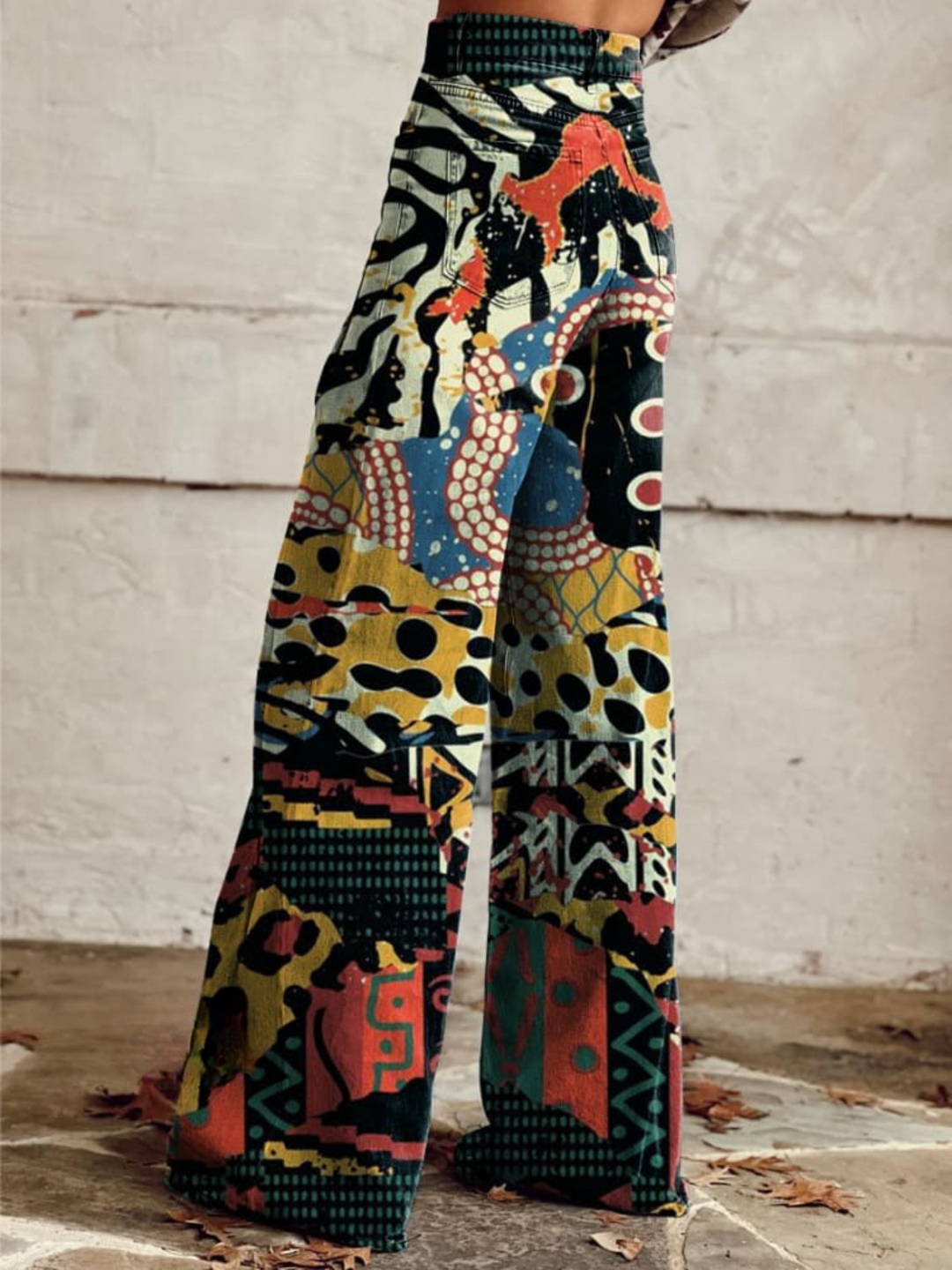 FELICITY™ - Weite Hose mit Kunstdruck