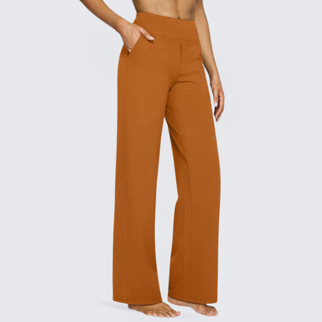 WHITNEY™ - Bequeme High-Waist-Hose mit weitem Bein für Yoga und Outdoor-Spaß