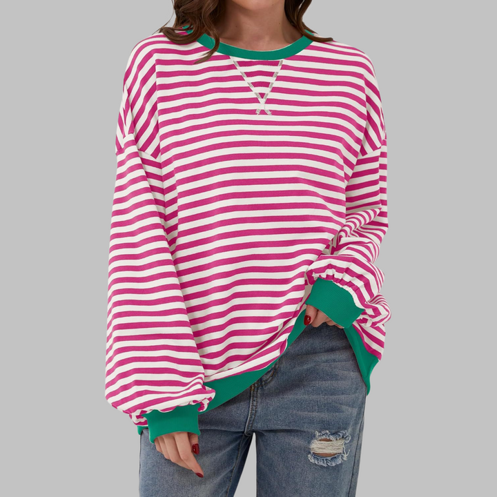 LUKA™ – Lässiges Langarmshirt mit Rundhalsausschnitt und Streifen