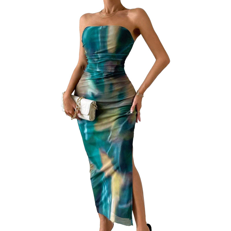 MINA™ – Modernes ärmelloses gerafftes Maxikleid