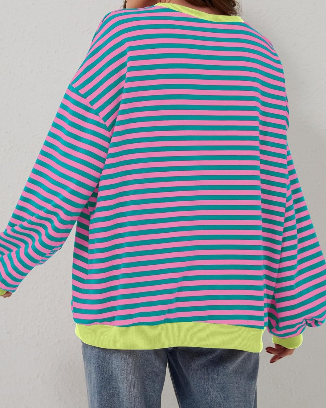ROXANNE™ - Gestreiftes Oversized-Sweatshirt