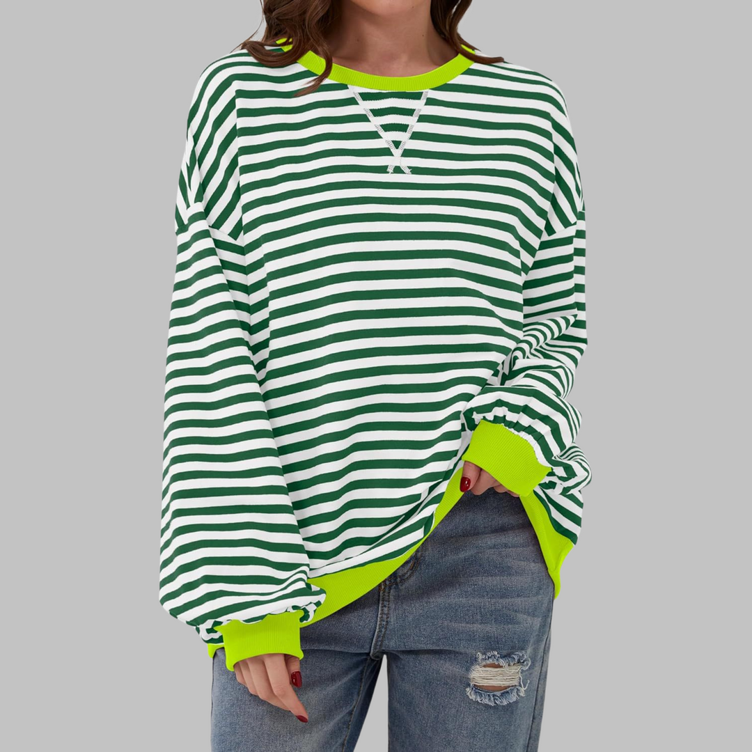 LUKA™ – Lässiges Langarmshirt mit Rundhalsausschnitt und Streifen