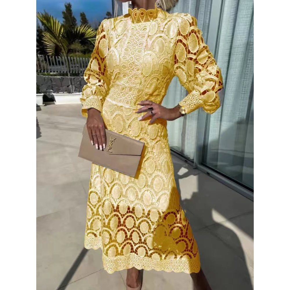 NOA™ – Midi-Spitzenkleid aus zarter Spitze
