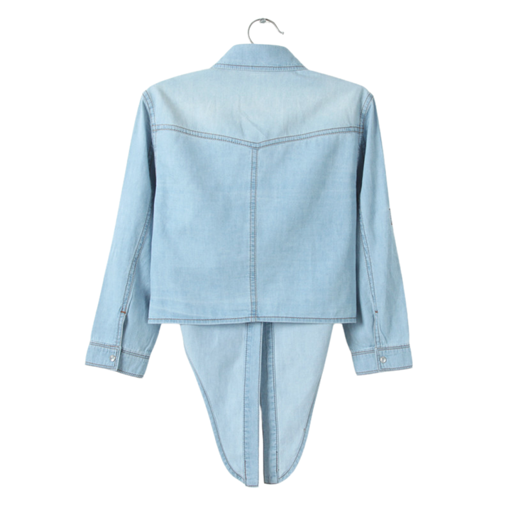 HARVEST™ – Gestrickte Crop-Jeans-Cardigan