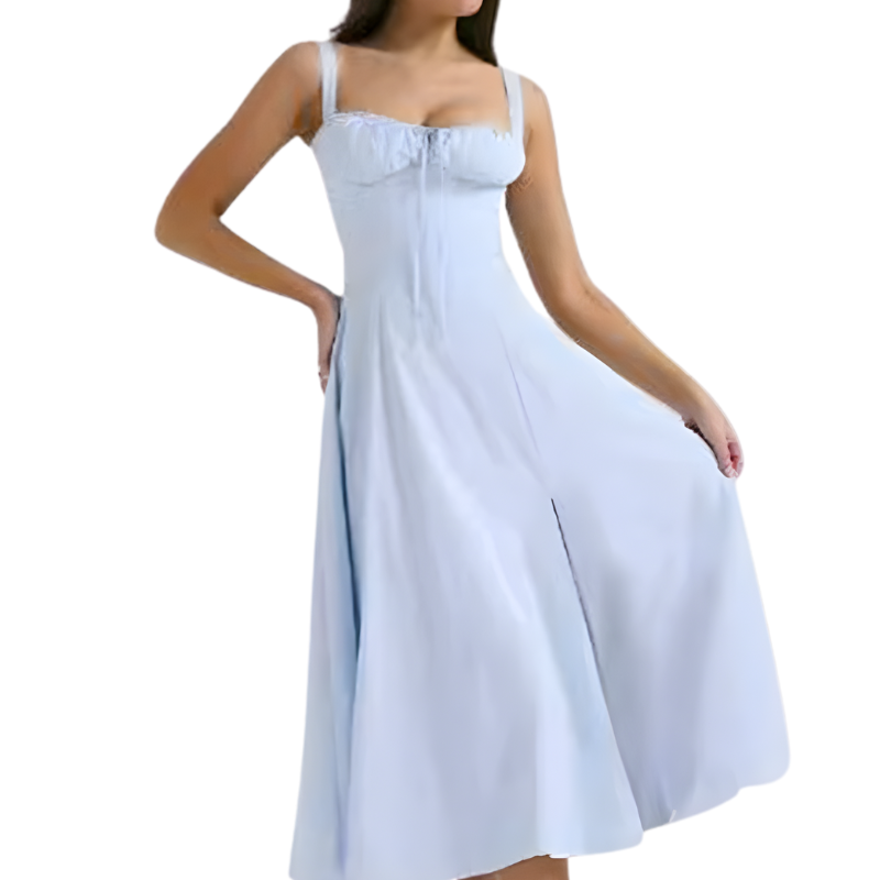 MATILDA™ – Elegantes gerafftes Korsett-Midikleid