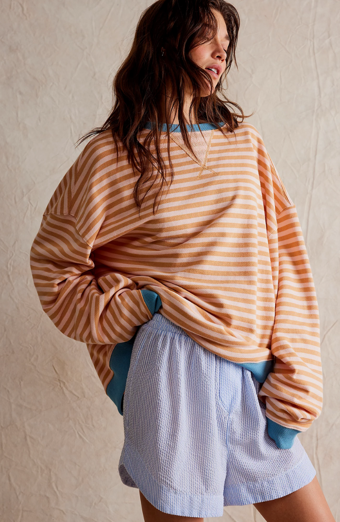 Ashley | Verspielter Streifenpullover