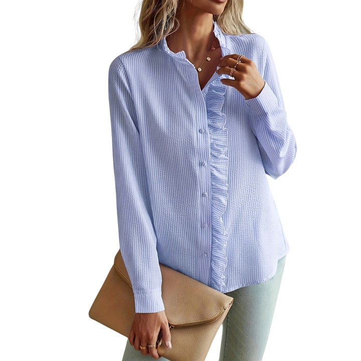 LENA™ – Elegante Bluse mit Rüschenbesatz