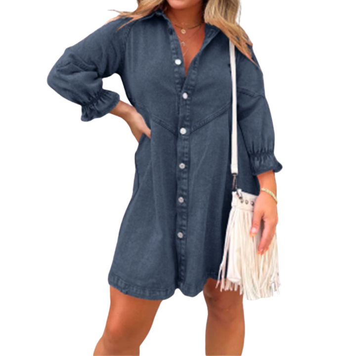 MICHELLE™ – Elegantes Mini-Kleid mit Puffärmeln