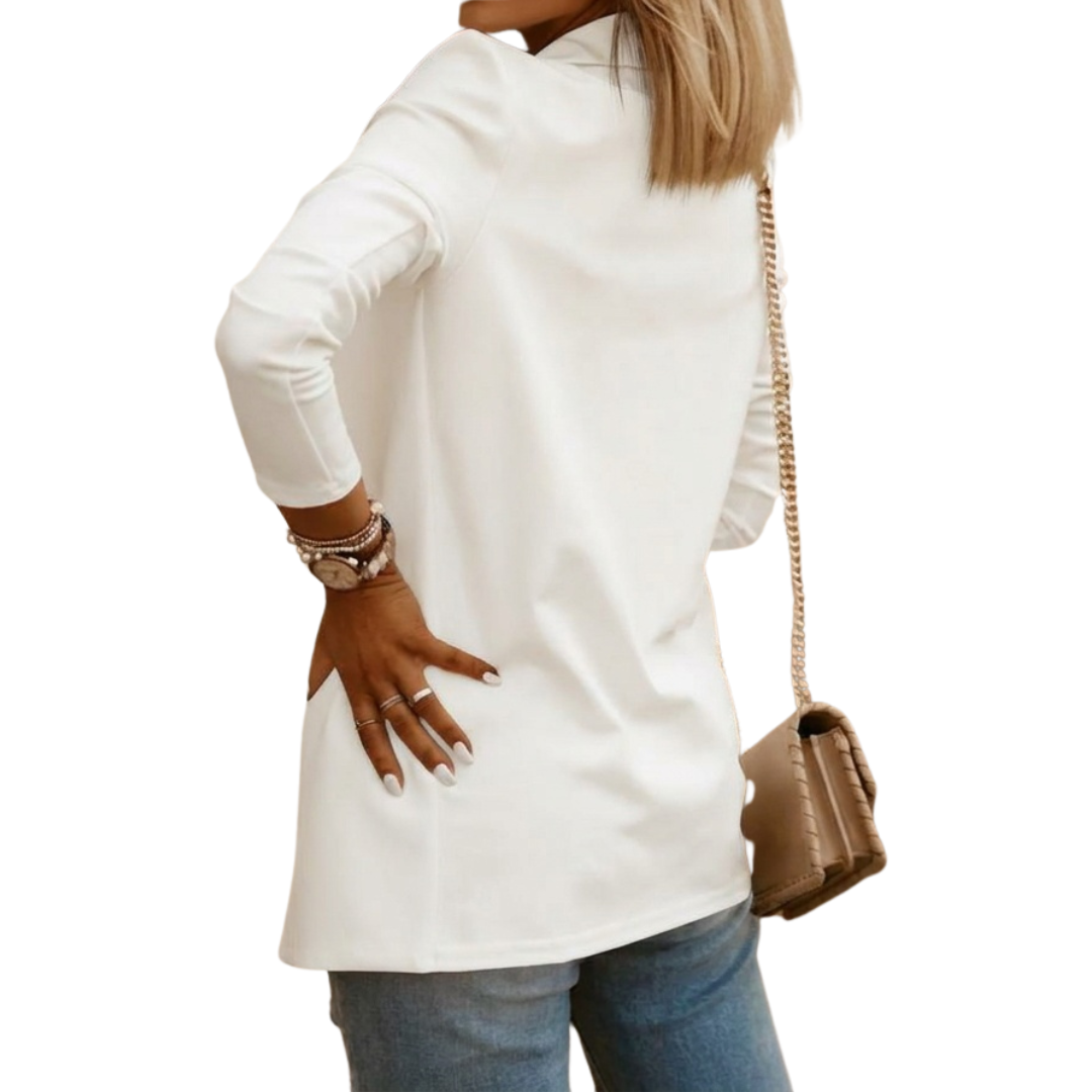 CLÉMENCE™ – Blazer aus Feinstrick mit Poliertem Revers