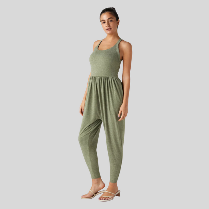 DAYEA™ – Bequemer rückenfreier U-Ausschnitt Lounge Jumpsuit