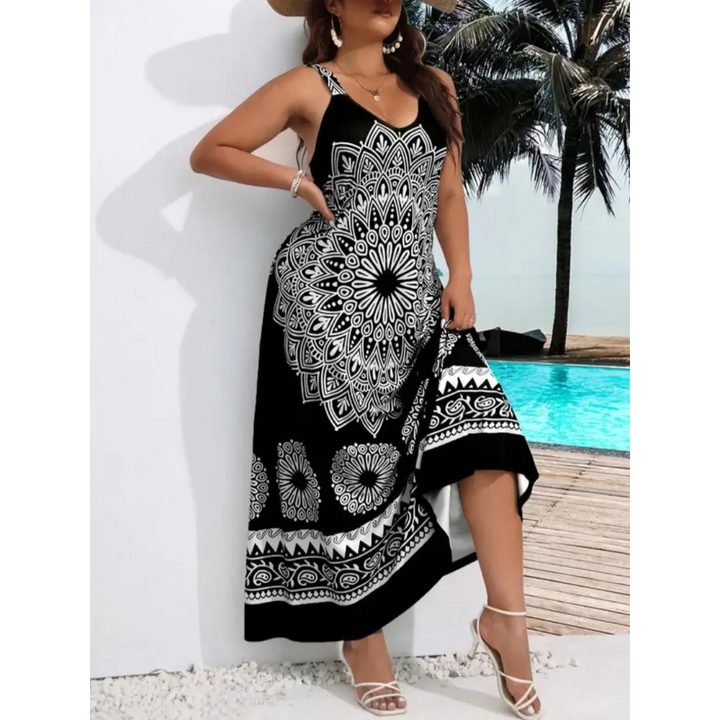 AMARIEL™ – Lässiges ärmelloses Sommer-Maxikleid in großen Größen