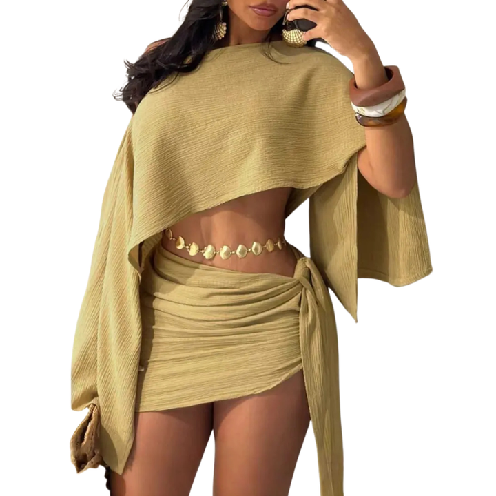 CONNIE™ – Edles Strandmode-Set mit elegantem Top und Bodycon-Rock