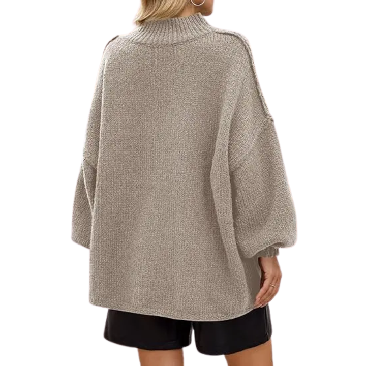 NORI™ – Entspannter Rippstrick-Tunika-Pullover