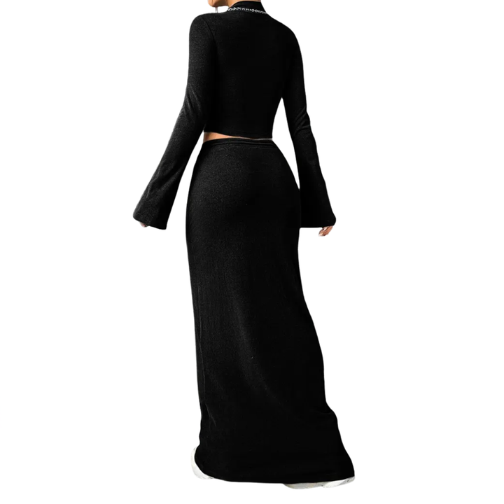 YADIRA™ – Crop-Top und Rock mit Rüschenärmeln