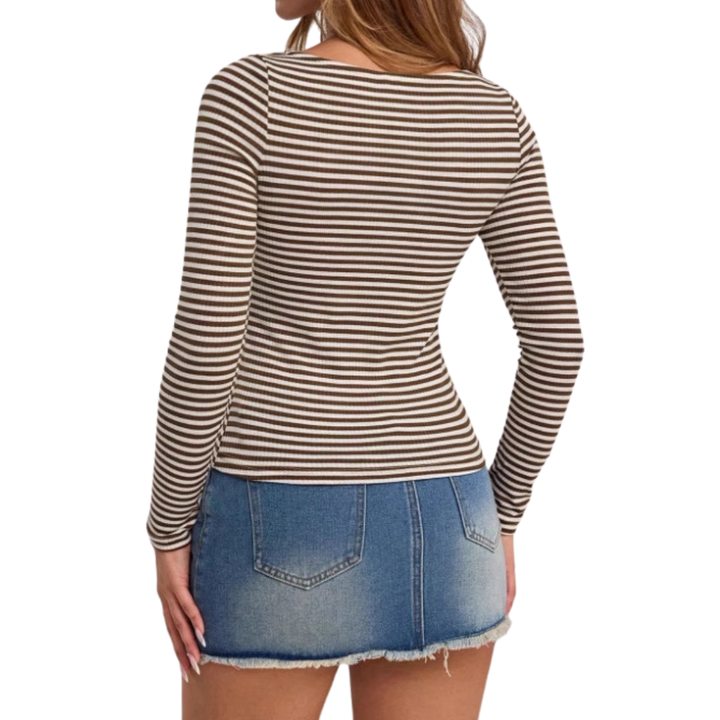 FRANNIE™ – Gestreiftes Langarmshirt mit legerer Passform