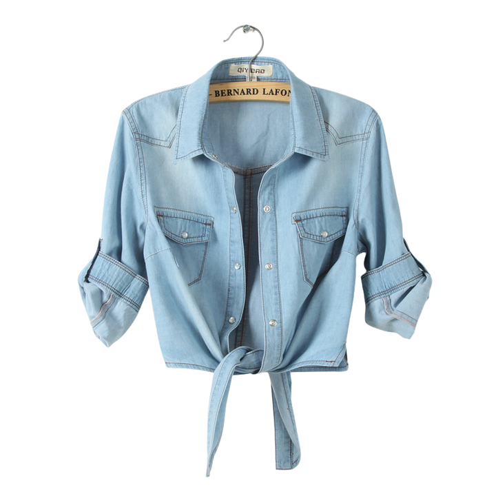 MARICEL™ – Edles Crop-Shirt mit 3/4-Ärmeln