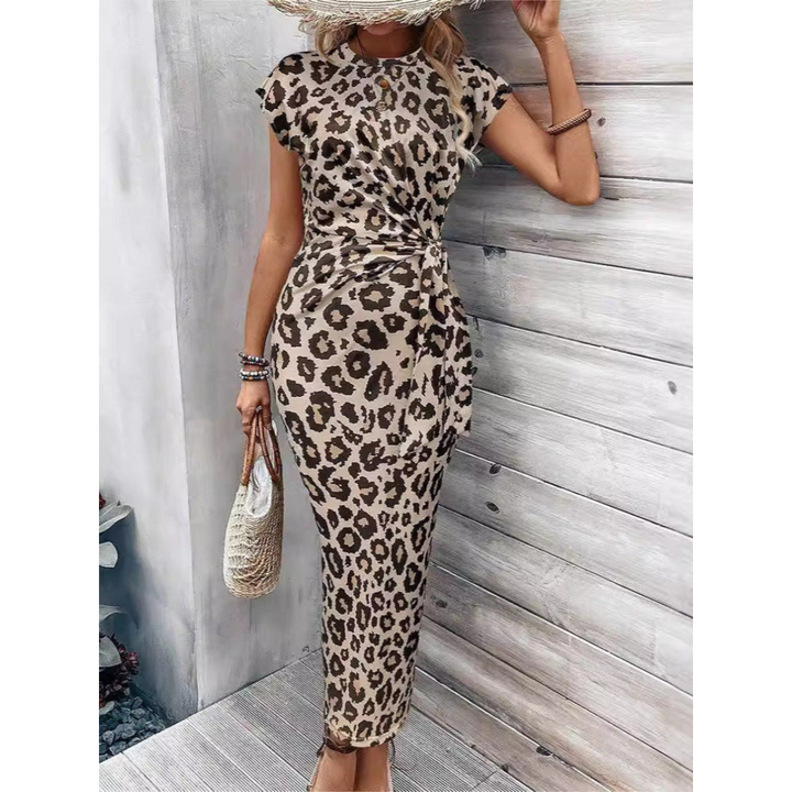FELICIATI™ – Elegantes Bodycon-Kleid mit Rundhalsausschnitt und Flatterärmeln