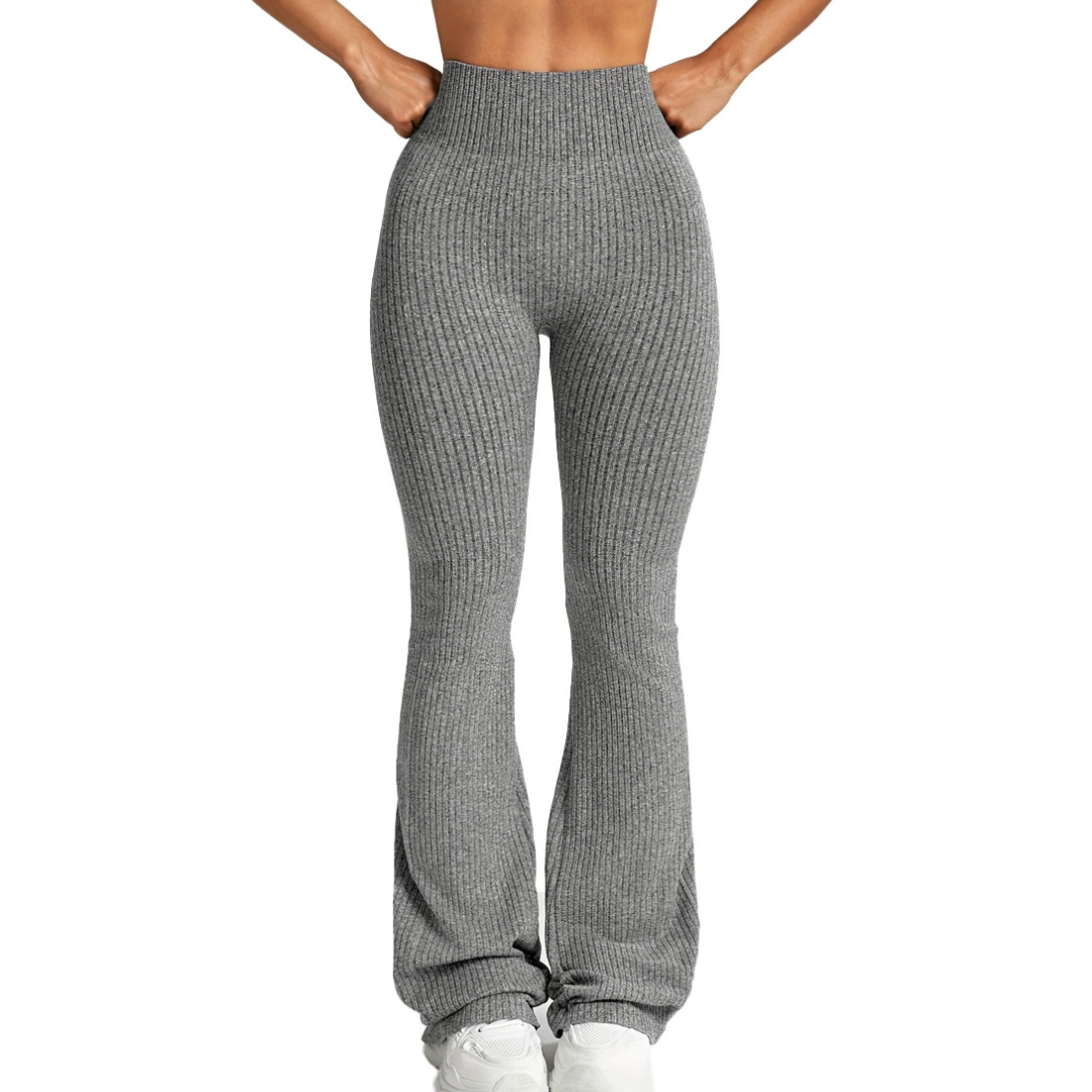 REMI™ – Texturierte Flare-Leggings mit hohem Bund