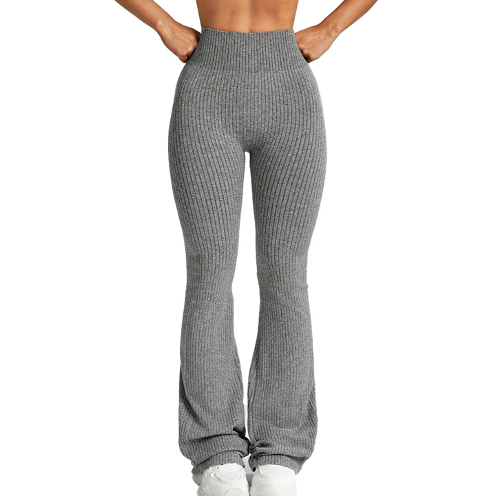 REMI™ – Texturierte Flare-Leggings mit hohem Bund