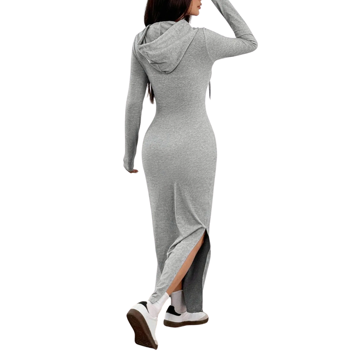 NICOLETTE™ – Kuscheliges Kapuzen-Bodycon-Strickkleid
