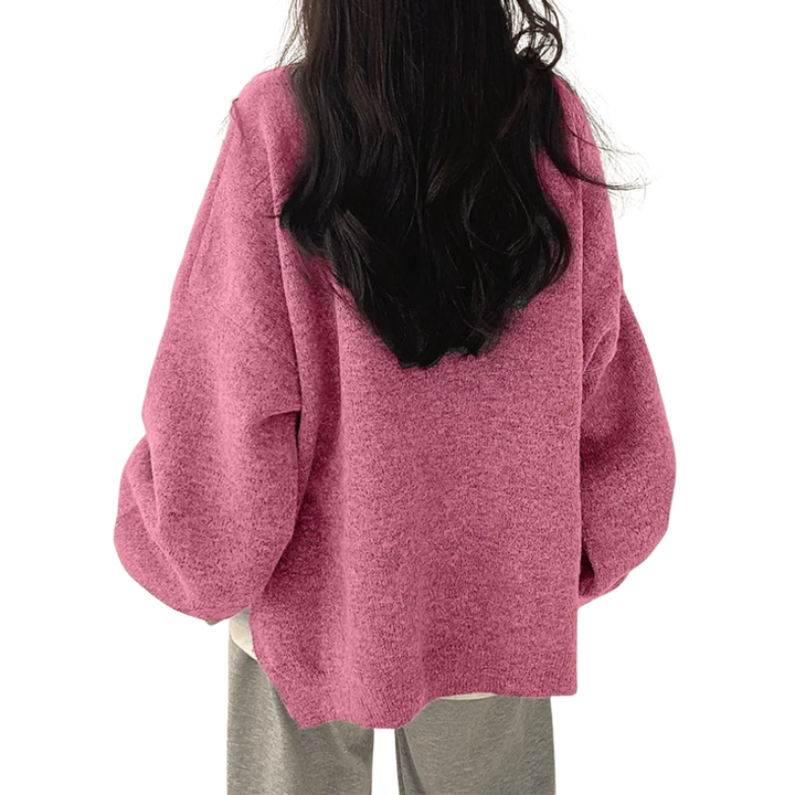 DAGNY™ – Gemütlicher Pullover mit überschnittenen Schultern und geschlitztem Saum