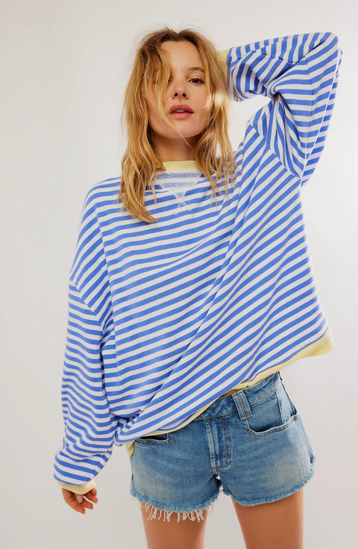 Ashley | Verspielter Streifenpullover
