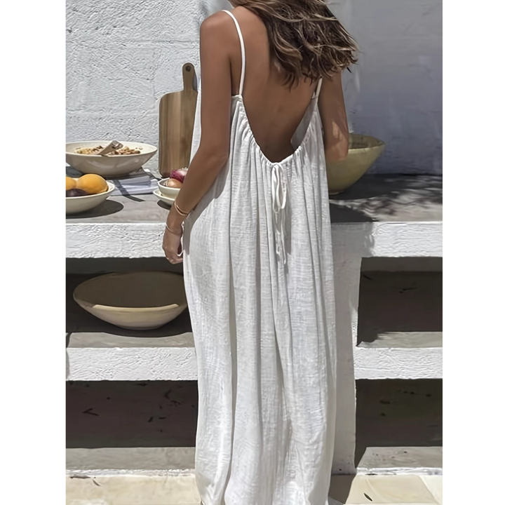 AFILA™ – Lässiges rückenfreies Cami-Sommerkleid