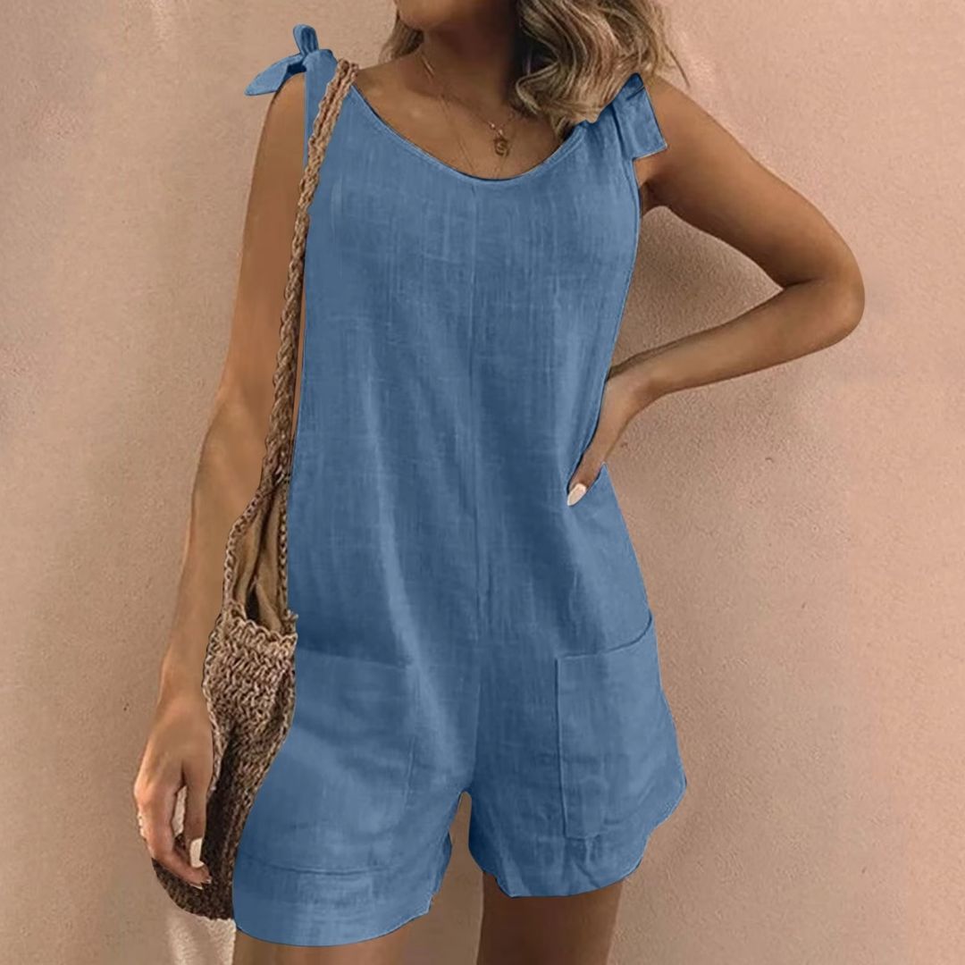 LILA™ – Lässiger ärmelloser Einteiler-Playsuit