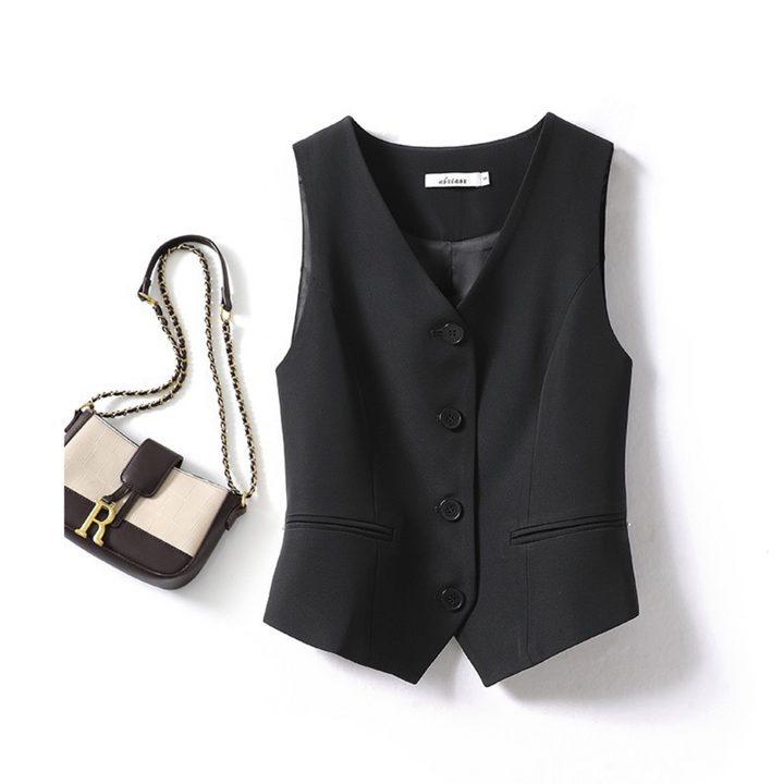 ZARINA™ – Elegante ärmellose Anzugweste mit Knopfleiste