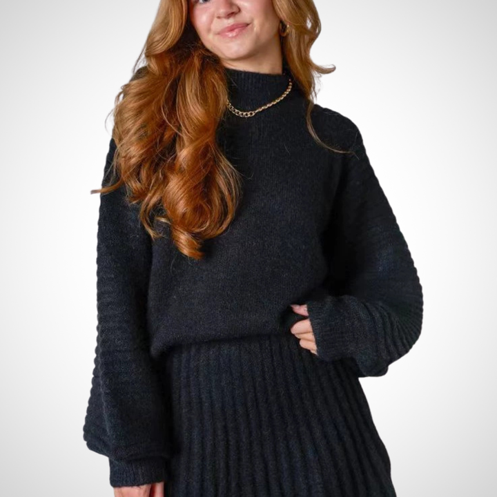 LOUISA™ - Elegantes zweiteiliges Rippstrick-Herbst-Outfit